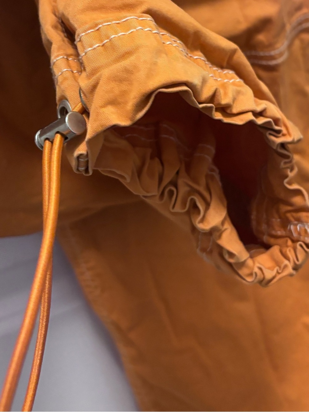 FREE w/ Purchase Garage Rust-Brown Cargo Joggers with Drawstring Waist - Picture 7 of 8